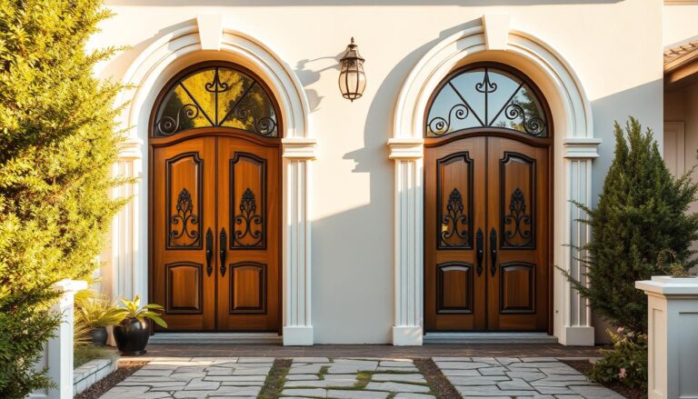 arched exterior doors