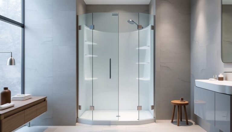 one piece shower